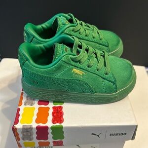 Puma Haribo Green Toddler Sneakers Size 5C, comes with Box!